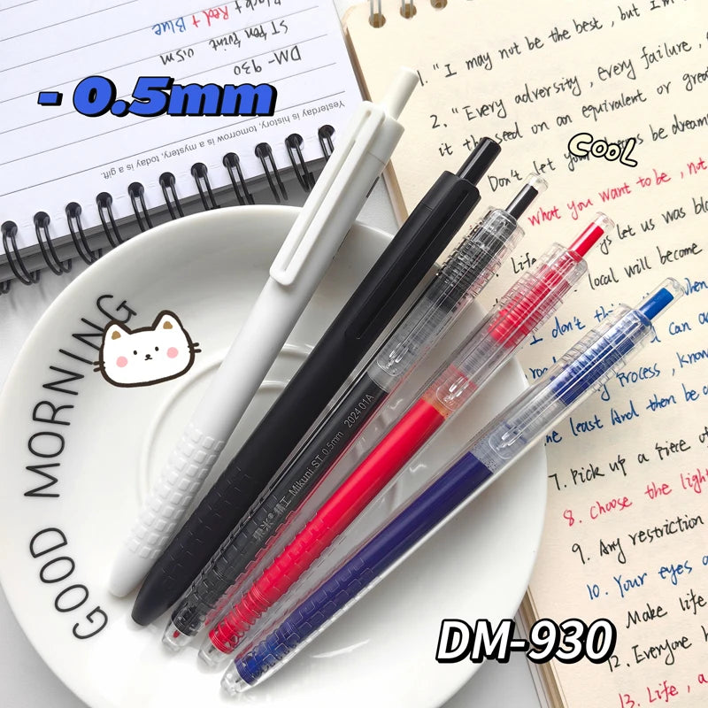 5PCS/Sets ST Pen Point Gel Pen Multicolor Gel Ink Pen Blue Red Black Writing Pen For Students 0.5MM Neutral Pen Office Supplies