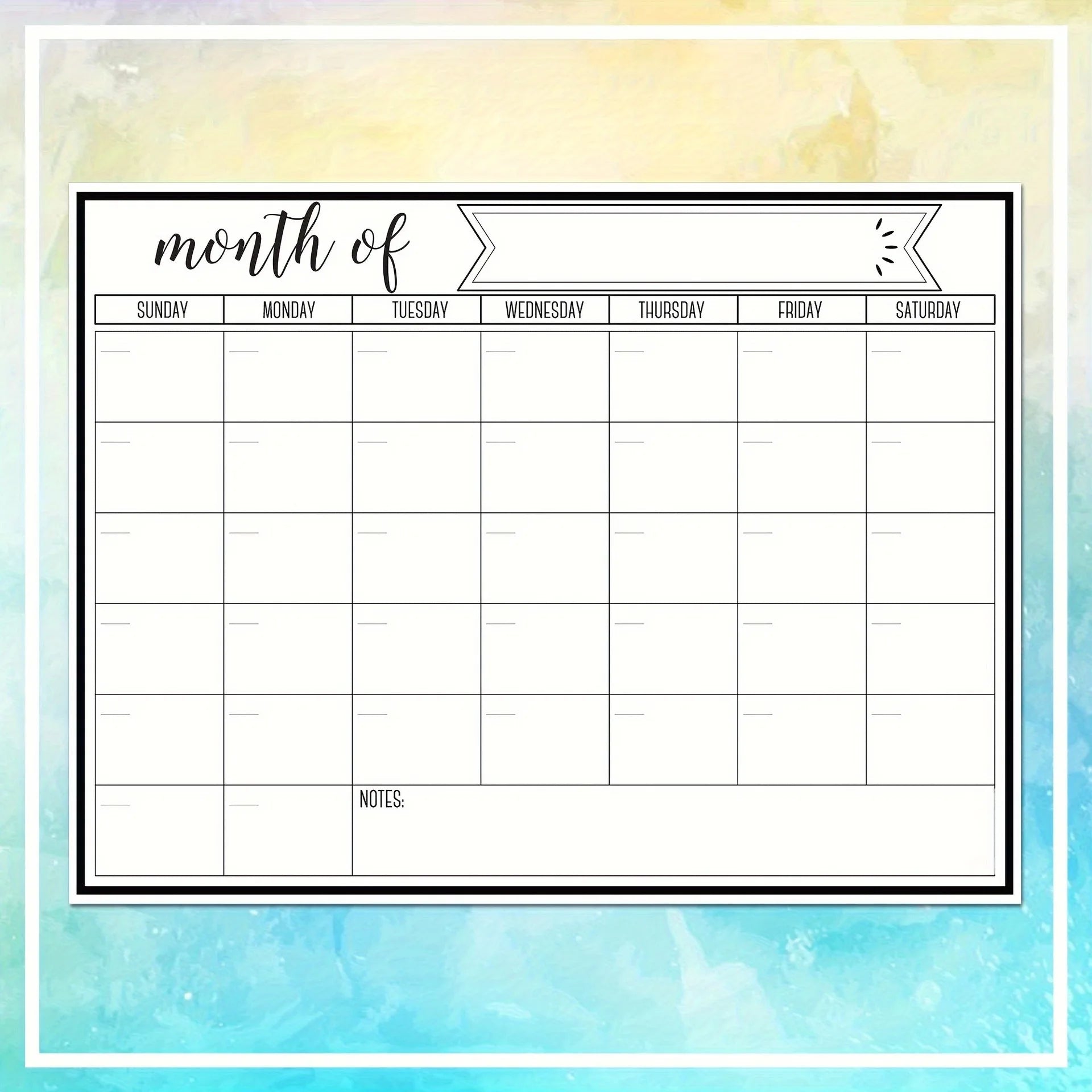 Magnetic Refrigerator Dry Erase Calendar Monthly Planner Whiteboard Refrigerator Sticker Record Message Board Memo Pad