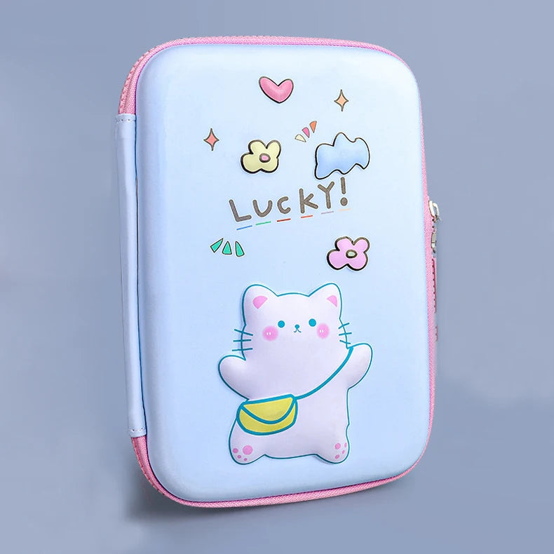 Creative Pencil Cases Cartoon Cute Pen Bags Kawaii Case Zipper Pencil Case For Students Stationery School Office Supplies New